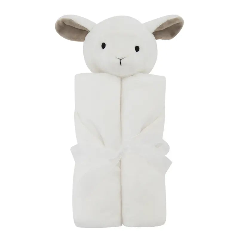 Couverture polaire bébé blanche en forme de mouton, modèle chaud pour l’hiver