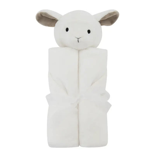 Couverture polaire bébé blanche en forme de mouton, modèle chaud pour l’hiver