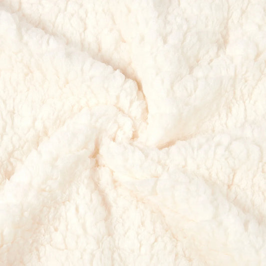 Couverture Polaire Bébé Blanche Hiver Ultra Douce