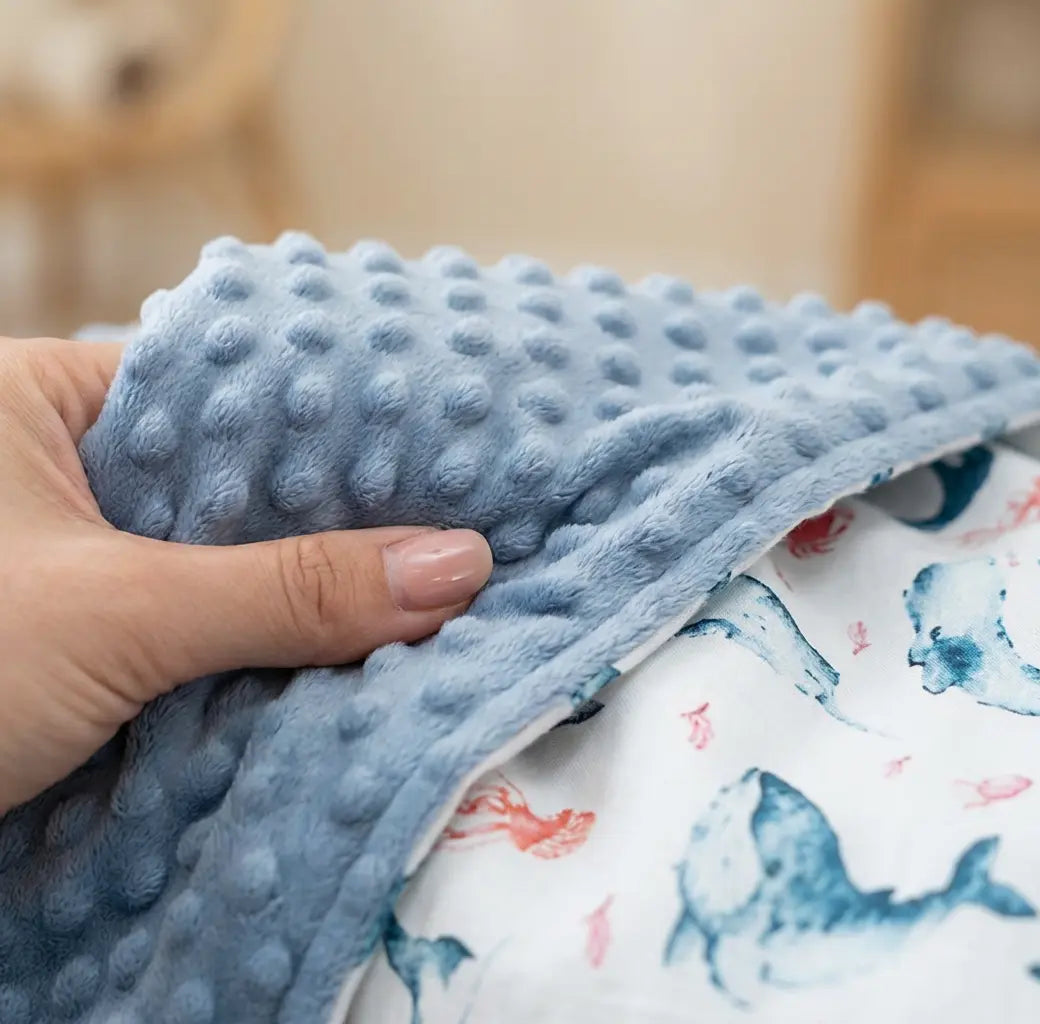 Couverture d’emmaillotage bébé épaisse fleurie – compatible poussette et siège auto